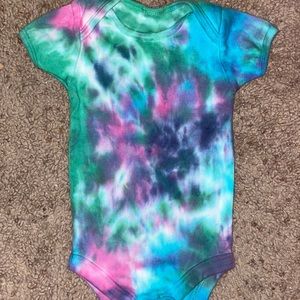 baby onesie 3-6 months homemade tye dye